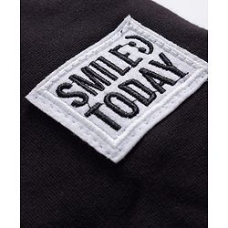 Pine Kids Knit Full Length Lounge Pant With Text Badge - Black