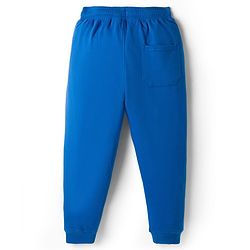 Pine Kids Knit Full Length Lounge Pant with Text Print - Blue