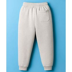 Pine Kids Knit Full Length Lounge Pant With Text Print - Grey
