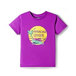 Pine Kids Cotton Knit T-Shirts with Text Print Half Sleeves Round Neck Multi Colors Pack of 5 6-7 Years