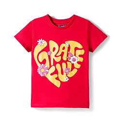 Pine Kids Cotton Knit T-Shirts with Text Print Half Sleeves Round Neck Multi Colors Pack of 5 6-7 Years