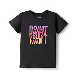 Pine Kids Cotton Knit T-Shirts with Text Print Half Sleeves Round Neck Multi Colors Pack of 5 6-7 Years