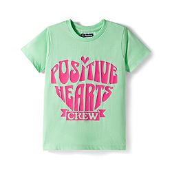 Pine Kids Cotton Knit T-Shirts with Text Print Half Sleeves Round Neck Multi Colors Pack of 5 6-7 Years