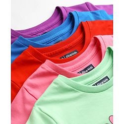Pine Kids Cotton Knit T-Shirts Graphic Print Multi Colors 5-6 Years