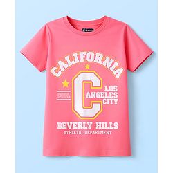 Pine Kids Cotton Knit T-Shirts with Graphic Print Multi Colors 6-7 Years
