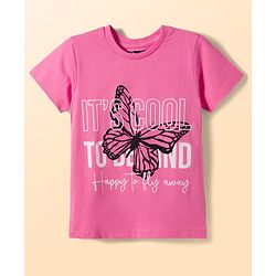 Pine Kids Cotton Knit Half Sleeves T-Shirts with Floral Print Pack of 5 - Multicolor
