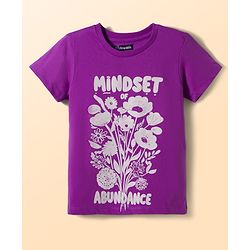 Pine Kids Cotton Knit Half Sleeves T-Shirts with Floral Print Pack of 5 - Multicolor