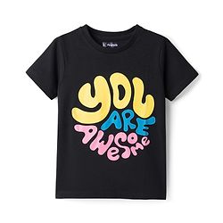 Pine Kids Cotton Knit T-Shirts with Graphic Print Multi Colors 4-5 Years Pack of 5