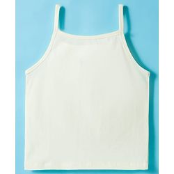 Pine Kids Cotton Lycra knit Sleeveless Slips With Heart Print Pack Of 3 - Colour May Vary