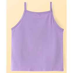Pine Kids Cotton Lycra Knit Sleeveless Slips With Heart Print Pack Of 3 - Colour May Vary