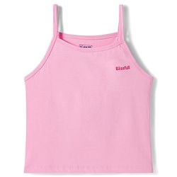 Pine Kids Cotton Lycra Sleeveless Slips With Stripes & Polka Dot Print Pack Of 3 - Colour May Vary