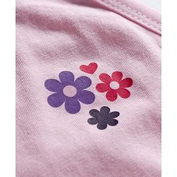 Pine Kids Cotton Lycra Knit Sleeveless Slips With Floral Print Pack Of 3 - Colour May Vary