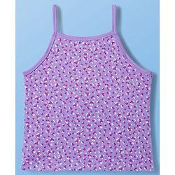 Pine Kids Cotton Lycra Knit Sleeveless Slips With Floral Print Pack Of 3 - Colour May Vary