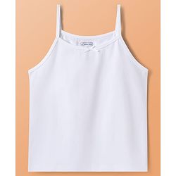 Pine Kids Cotton Lycra Knit Solid Colour Slips Pack Of 3 - White