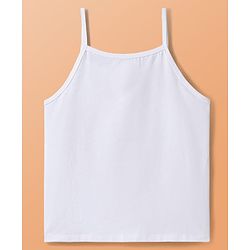 Pine Kids Cotton Lycra Knit Solid Colour Slips Pack Of 3 - White