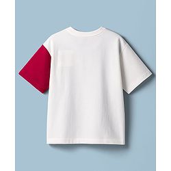 Pine Kids Marvel Single Jersey Knit Drop Shoulder Half Sleeves T-Shirt with Captain America Graphic - Multicolor