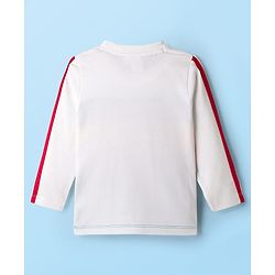 Pine Kids Disney Single Jersey Knit Full Sleeves Cut & Sew T-Shirt with Mickey Mouse Graphic & Badge Detailing - Multicolor