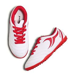 Pine Active Lace Up Football Shoes With Logo Design - White