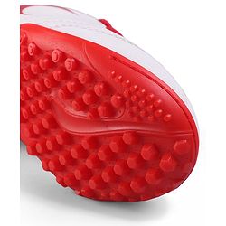 Pine Active Lace Up Football Shoes With Logo Design - White
