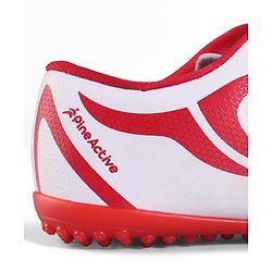 Pine Active Lace Up Football Shoes With Logo Design - White