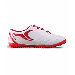 Pine Active Lace Up Football Shoes With Logo Design - White