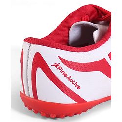 Pine Active Lace Up Football Shoes With Logo Design - White
