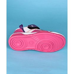 Pine Kids Velcro Closure Solid Casual Shoes - Pink & Purple