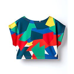 Pine Active Knit Super Stretch Half Sleeves Crop Top with Vest - Multicolor