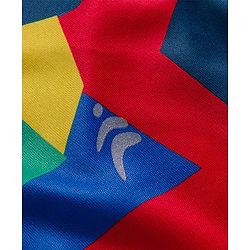 Pine Active Knit Super Stretch Half Sleeves Crop Top with Vest - Multicolor