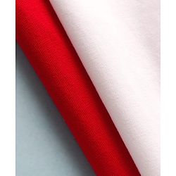 Pine Kids Cotton Lycra Knit Full Length Solid Leggings Pack Of 2 - White & Red