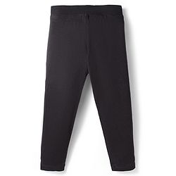 Pine Kids Cotton Lycra Knit Full Length Solid Color Leggings Pack of 2 - Black & Pink