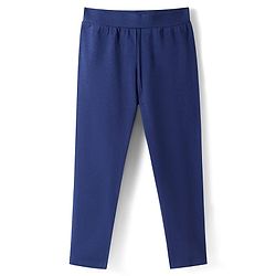 Pine Kids Cotton Lycra Knit Full Length Solid Leggings Pack of 2 - Lime Green & Navy Blue