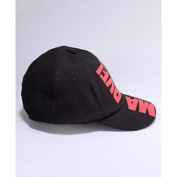 Pine Kids Marvel Cotton Woven Summer Cap with Avengers Graphic Black - Diameter 20 cm
