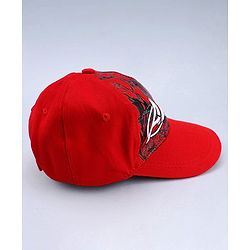 Pine Kids Marvel Cotton Woven Summer Cap With Avengers Graphics Red - Diameter 13.6 cm