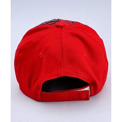 Pine Kids Marvel Cotton Woven Summer Cap With Avengers Graphics Red - Diameter 13.6 cm
