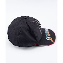 Pine Kids Marvel Cotton Woven Summer Cap with Spider Man Graphic Black - Diameter 17 cm
