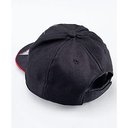 Pine Kids Marvel Cotton Woven Summer Cap with Spider Man Graphic Black - Diameter 17 cm