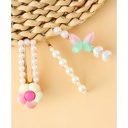 Pine Kids Free Size Hair Pins And Clips Pack of 3 - Pink
