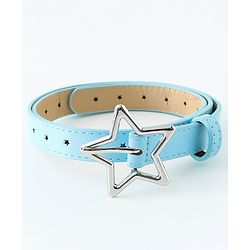 Pine Kids Belts with Star Shaped Buckle - Light Blue
