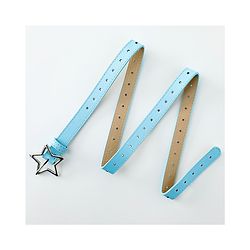 Pine Kids Belts with Star Shaped Buckle - Light Blue