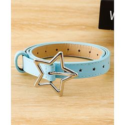 Pine Kids Belts with Star Shaped Buckle - Light Blue