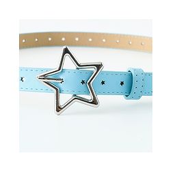 Pine Kids Belts with Star Shaped Buckle - Light Blue