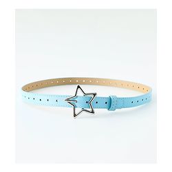 Pine Kids Belts with Star Shaped Buckle - Light Blue