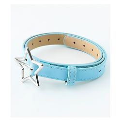 Pine Kids Belts with Star Shaped Buckle - Light Blue