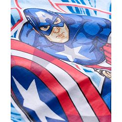 Pine Kids Marvel Single Jersey Knit Half Sleeves T-Shirt with Captain America Graphic - Multicolor