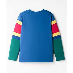 Pine Kids Marvel Single Jersey Knit Full Sleeves Cut & Sew T-Shirt with Avengers Graphic - Multicolor