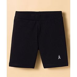 Pine Kids Cotton Lycra Knit Above Knee Length Solid Colour Shorts Pack Of 3 - Colour May Vary
