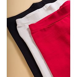Pine Kids Cotton Lycra Knit Above Knee Length Solid Colour Shorts Pack Of 3 - Colour May Vary