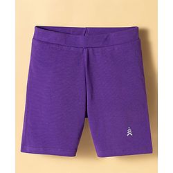 Pine Kids Cotton Lycra Knit Above Knee Length Shorts Pack Of 3 - Colour May Vary