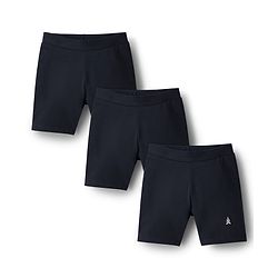Pine Kids Cotton Lycra Knit Solid Colour Cycling Shorts Pack Of 3 - Black